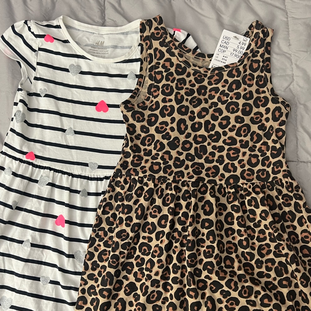 LOT of TWO H&M dresses, one of them NWT
